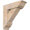 Ekena Millwork Traditional Traditional Smooth Bracket w/ Offset Brace, Douglas Fir, 7 1/2"W x 24"D x 24"H BKT0806X24X24TRA01SDF - alternate 1